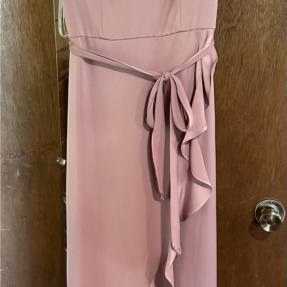 Elegant Pink Sleeveless Dress